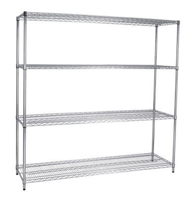 4 layers Shelf wire rack with size 48''Lx24''Wx72''H.jpg